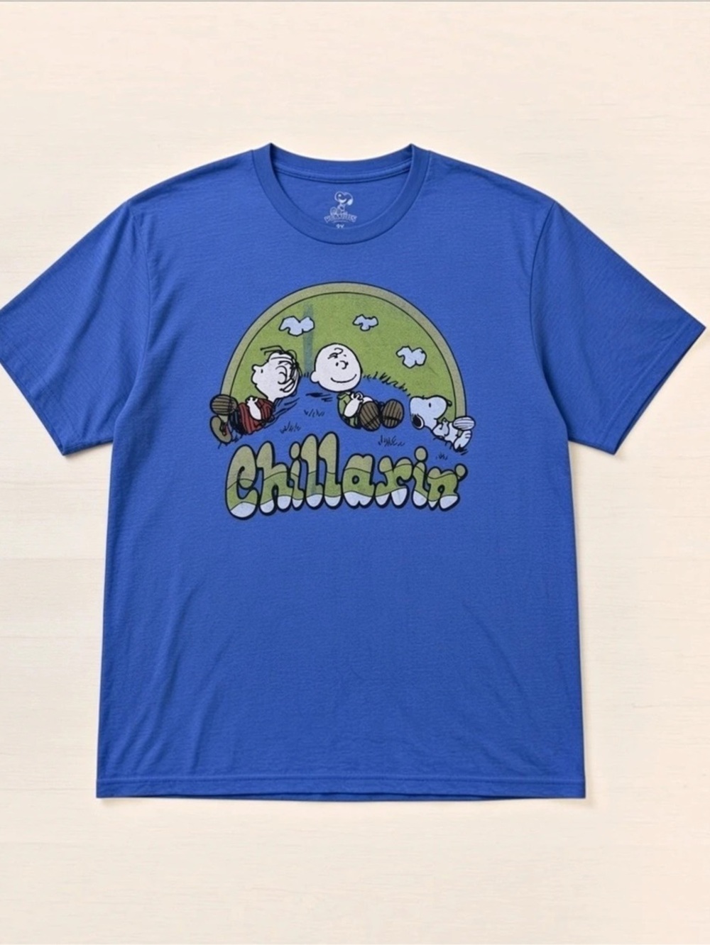 Peanuts Snoopy "Chillaxin" Royal Blue Graphic T-Shirt - Unisex Size 2X